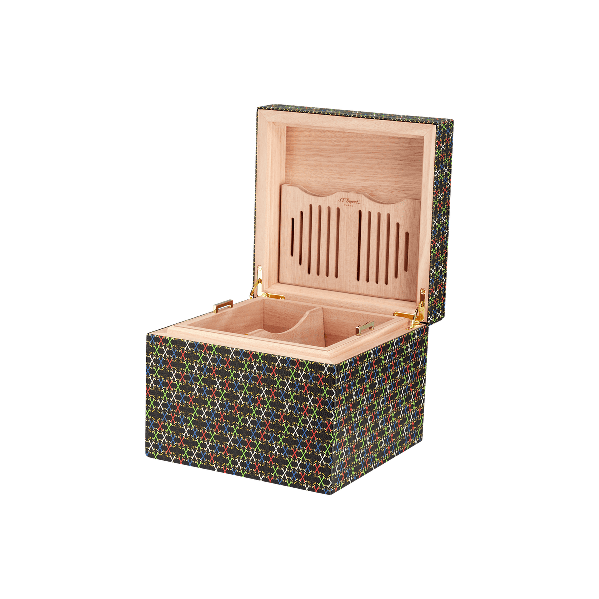 Humidor 60 cigars Accessories art - of - fire collection_Fuente 2 - S.T. Dupont United Kingdom