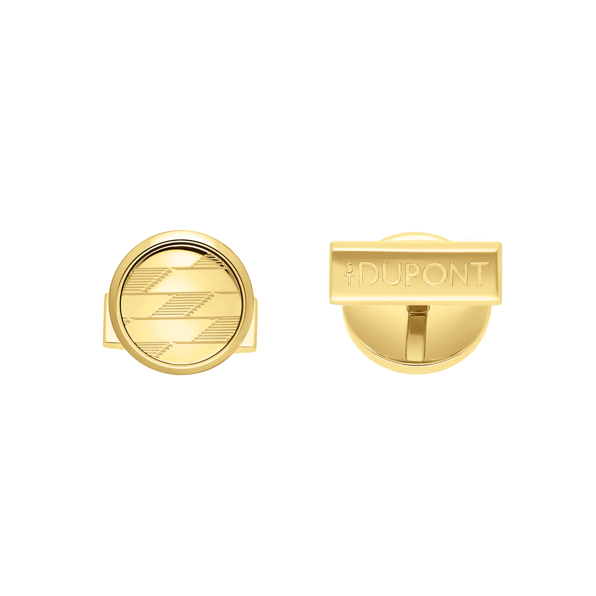 Cufflinks Metal backtoschool25 Collection_Monogram color_gold 1 - S.T. Dupont United Kingdom
