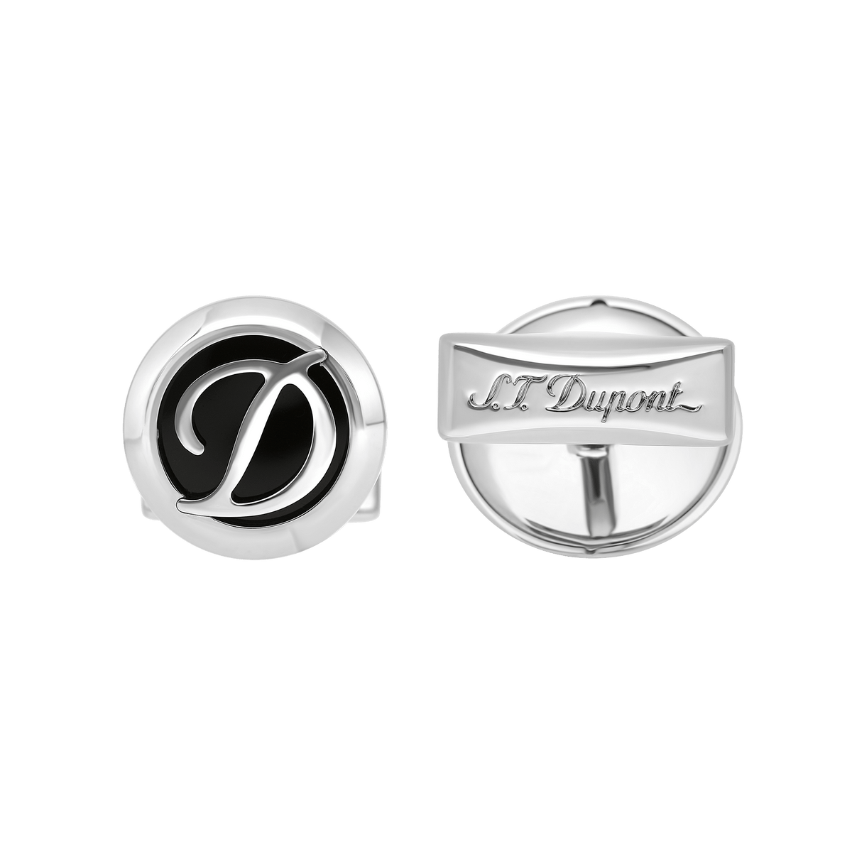 Chrome Accessoires_QTF collection_cufflinks color_silver 1 - S.T. Dupont United Kingdom