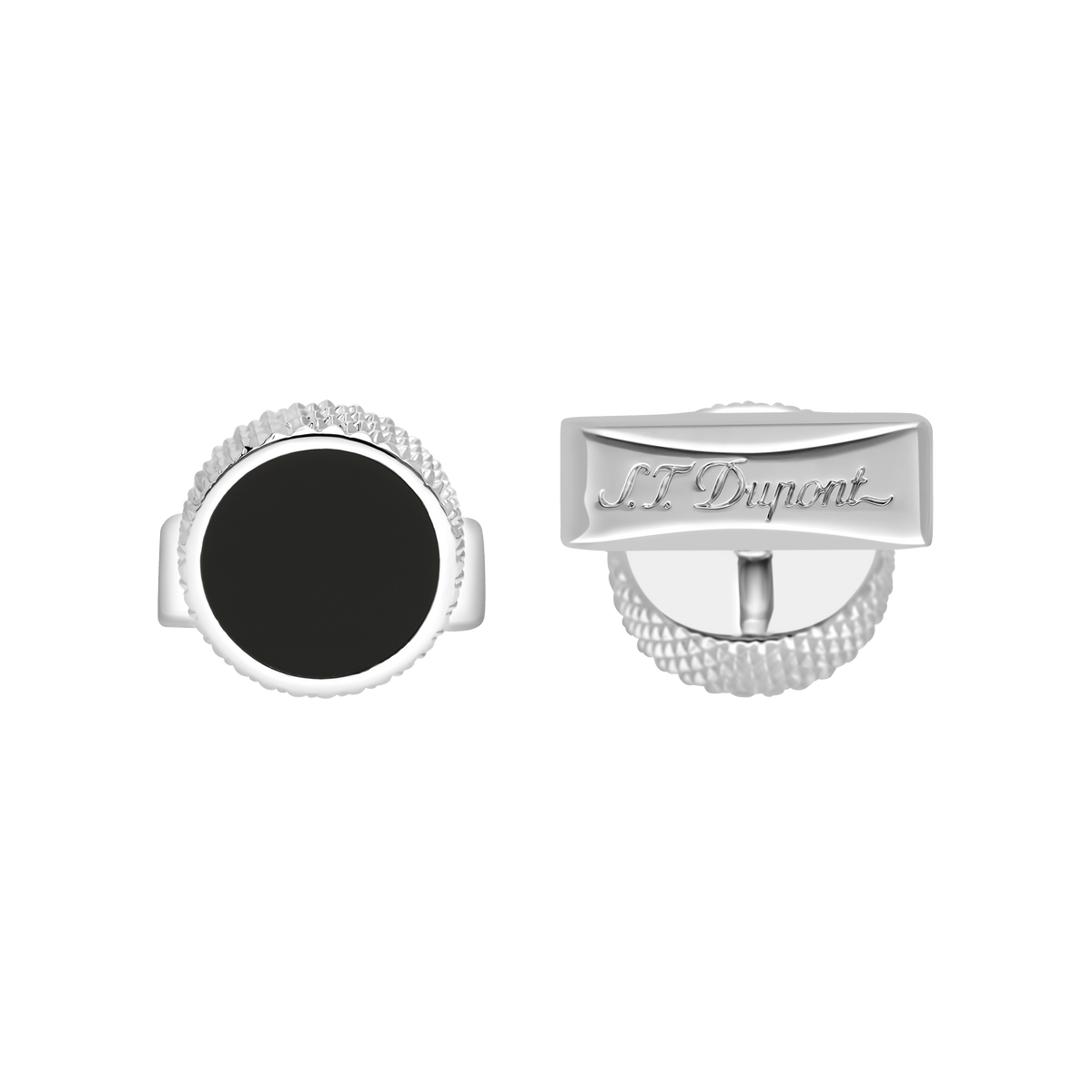 Diamond head Accessoires_QTF collection_cufflinks color_silver 1 - S.T. Dupont United Kingdom