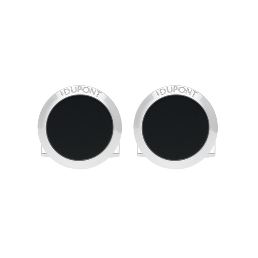 005846 - STDUPONT - United Kingdom - Round black lacquer cufflinks - 3