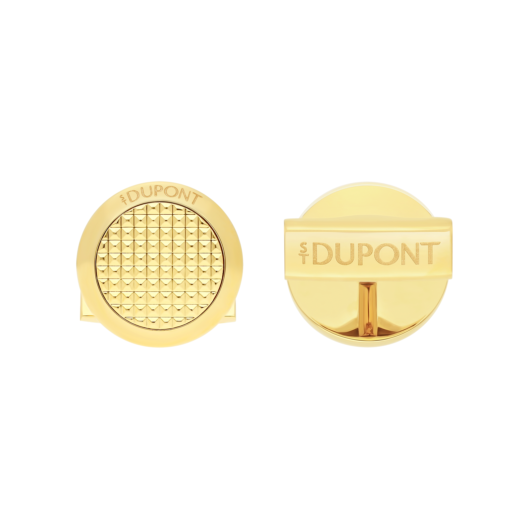 Round diamond head cufflinks