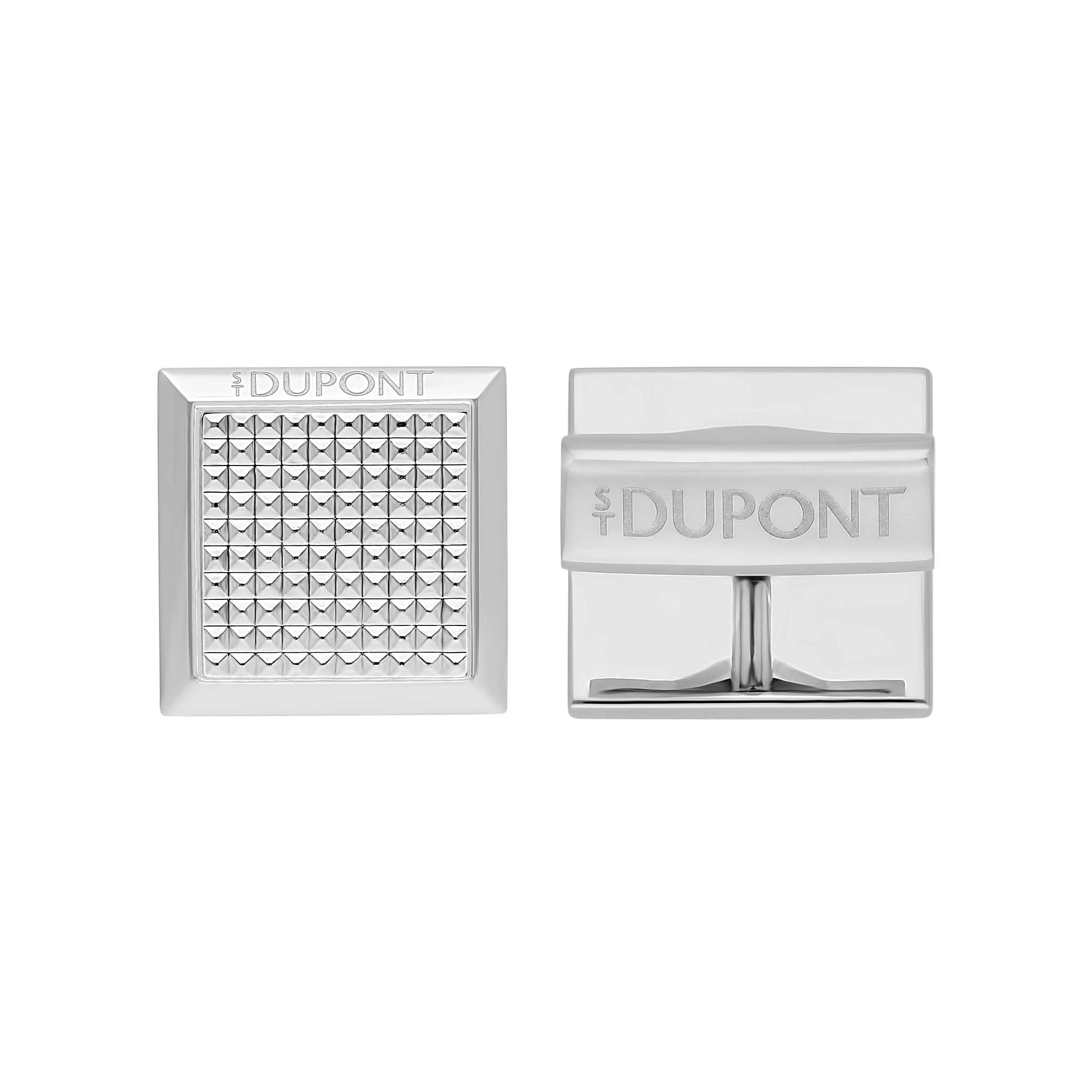 Square diamond head cufflinks