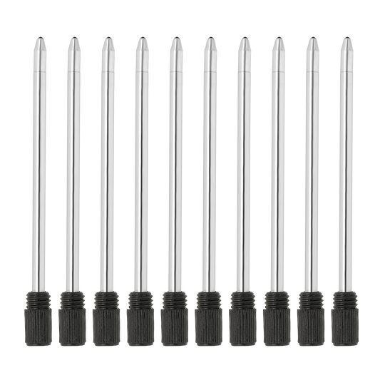 Black ballpoint refills for Mini Pen Necklace, sold in packs of 10 refills