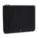 Croco Dandy black flat pouch