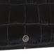 Croco Dandy black flat pouch