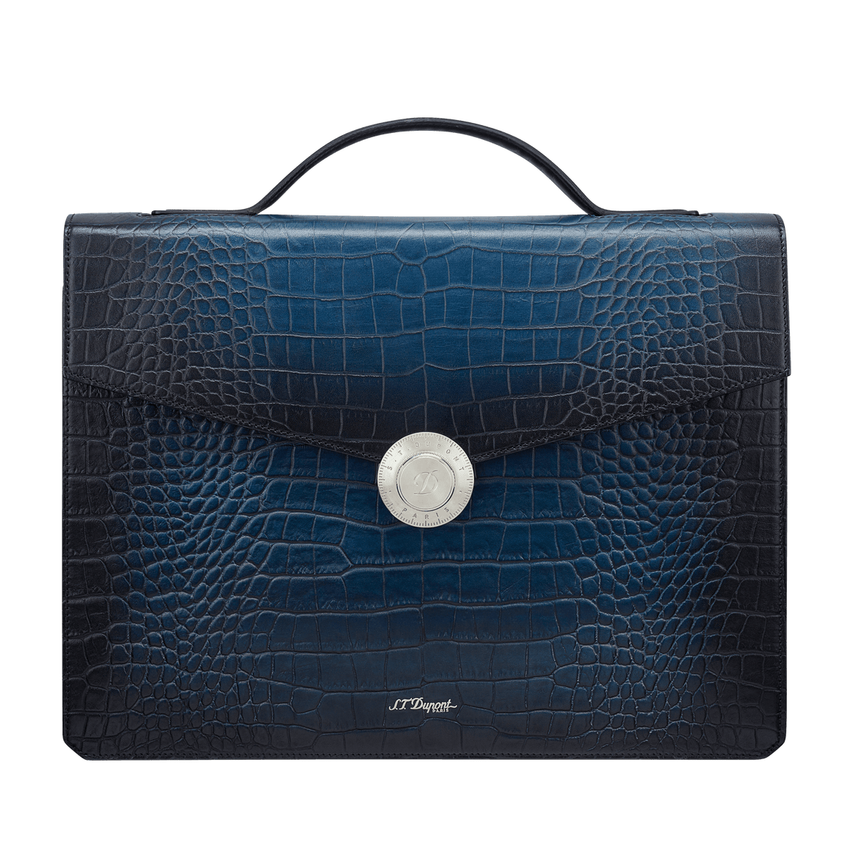 Leather - briefcase backtoschool25 channel_marketplace color_blue 1 - S.T. Dupont United Kingdom