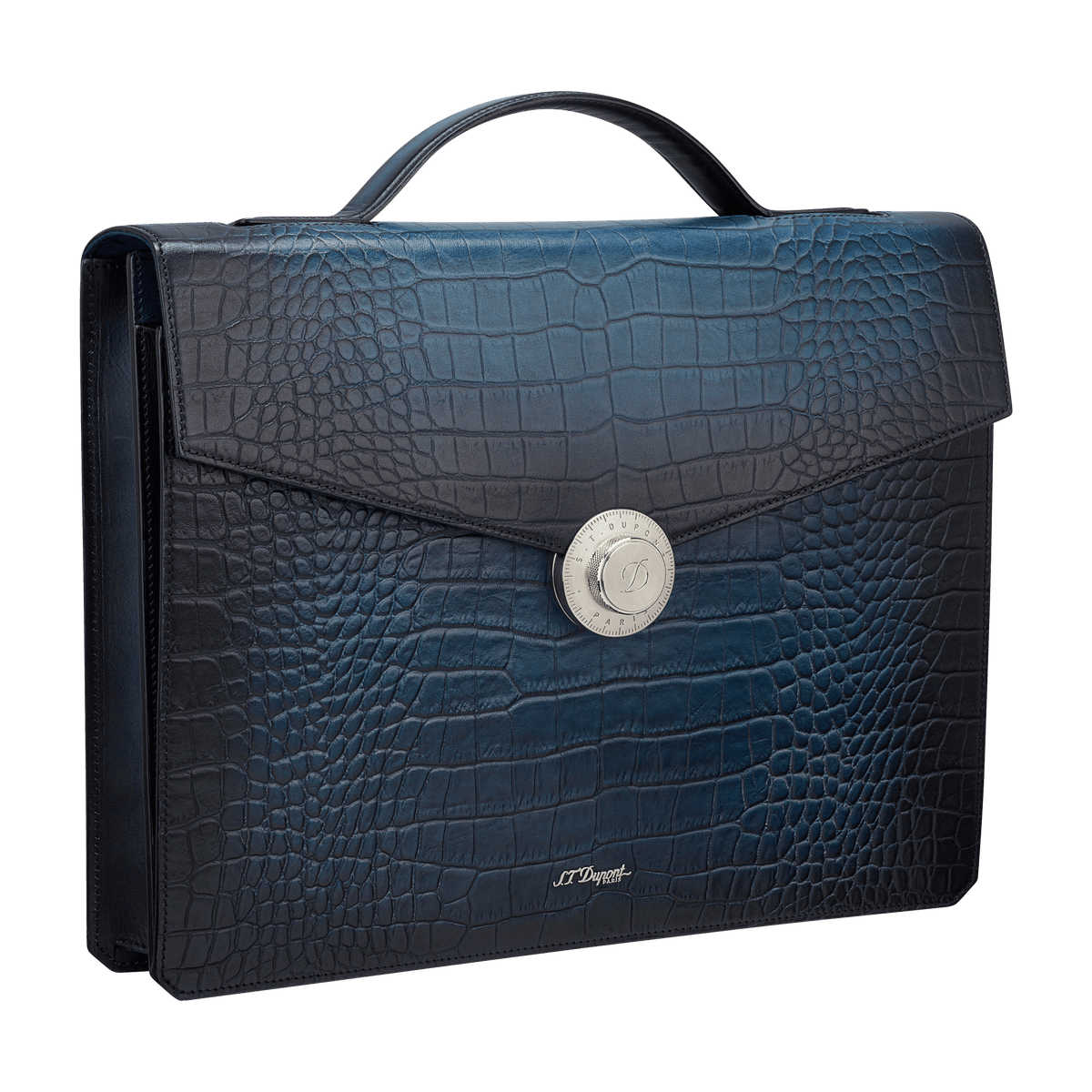 Leather - briefcase backtoschool25 channel_marketplace color_blue 3 - S.T. Dupont United Kingdom