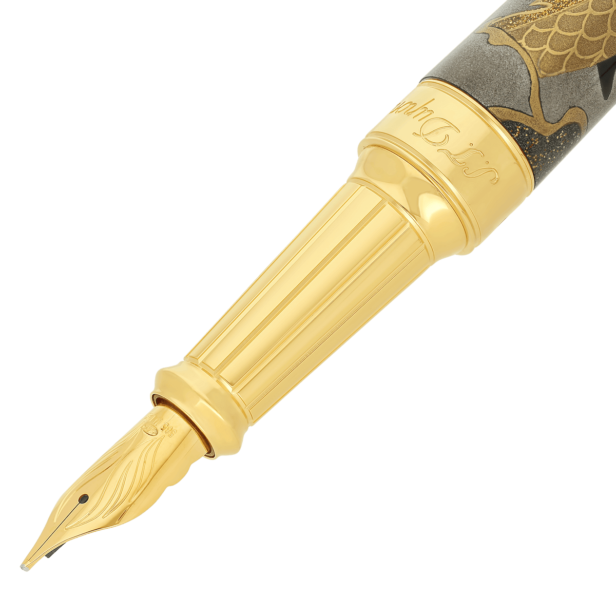 Fountain pen XL color_brown finition_golden Limited - edition_Maki - E 2 - S.T. Dupont United Kingdom