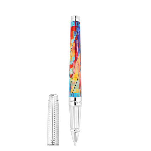 Rollerball Pen Large collection_Graffiti color_multicolor finition_ palladium 1 - S.T. Dupont United Kingdom