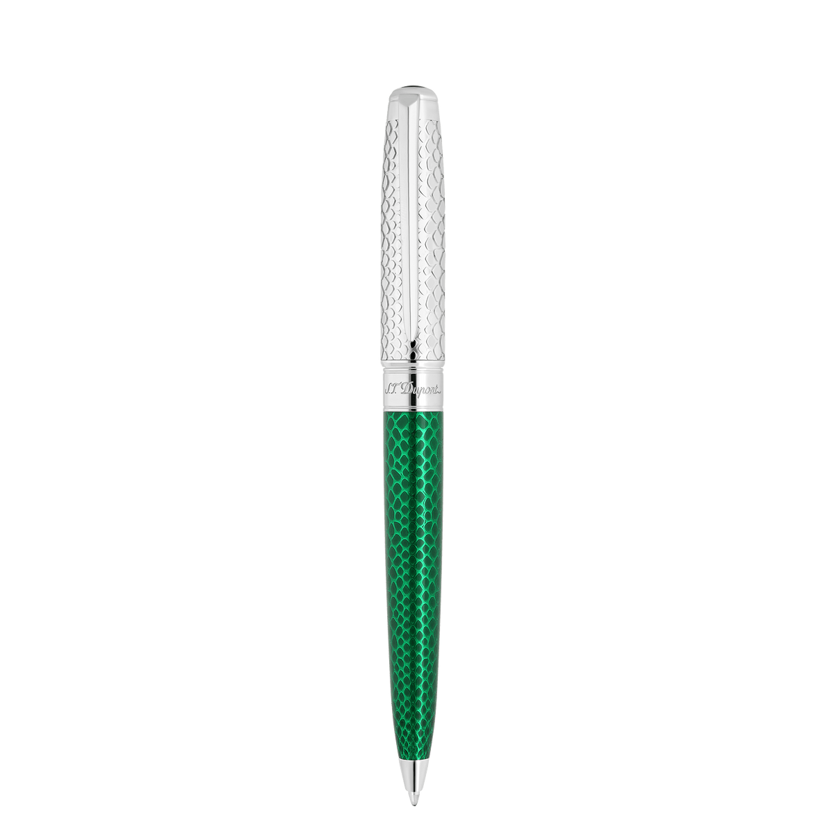 Ballpoint pen large Collection_Snake - skin color_green finition_silver 3 - S.T. Dupont United Kingdom