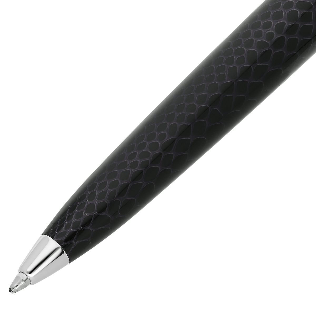 Ballpoint pen large Collection_Snake - skin color_black finition_silver 2 - S.T. Dupont United Kingdom