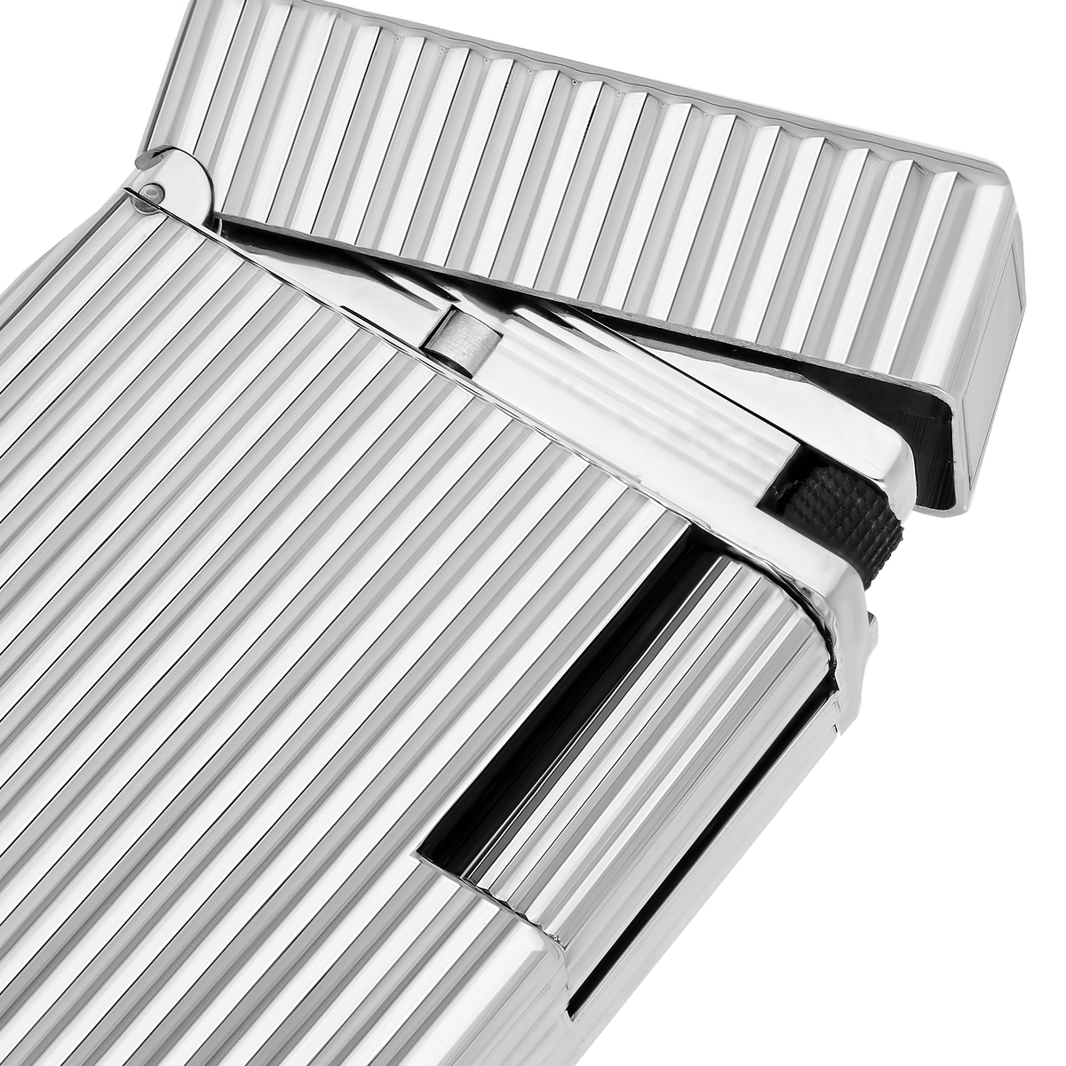 Guilloche Lighter art - of - fire Collection_Ligne - 1 color_silver 2 - S.T. Dupont United Kingdom