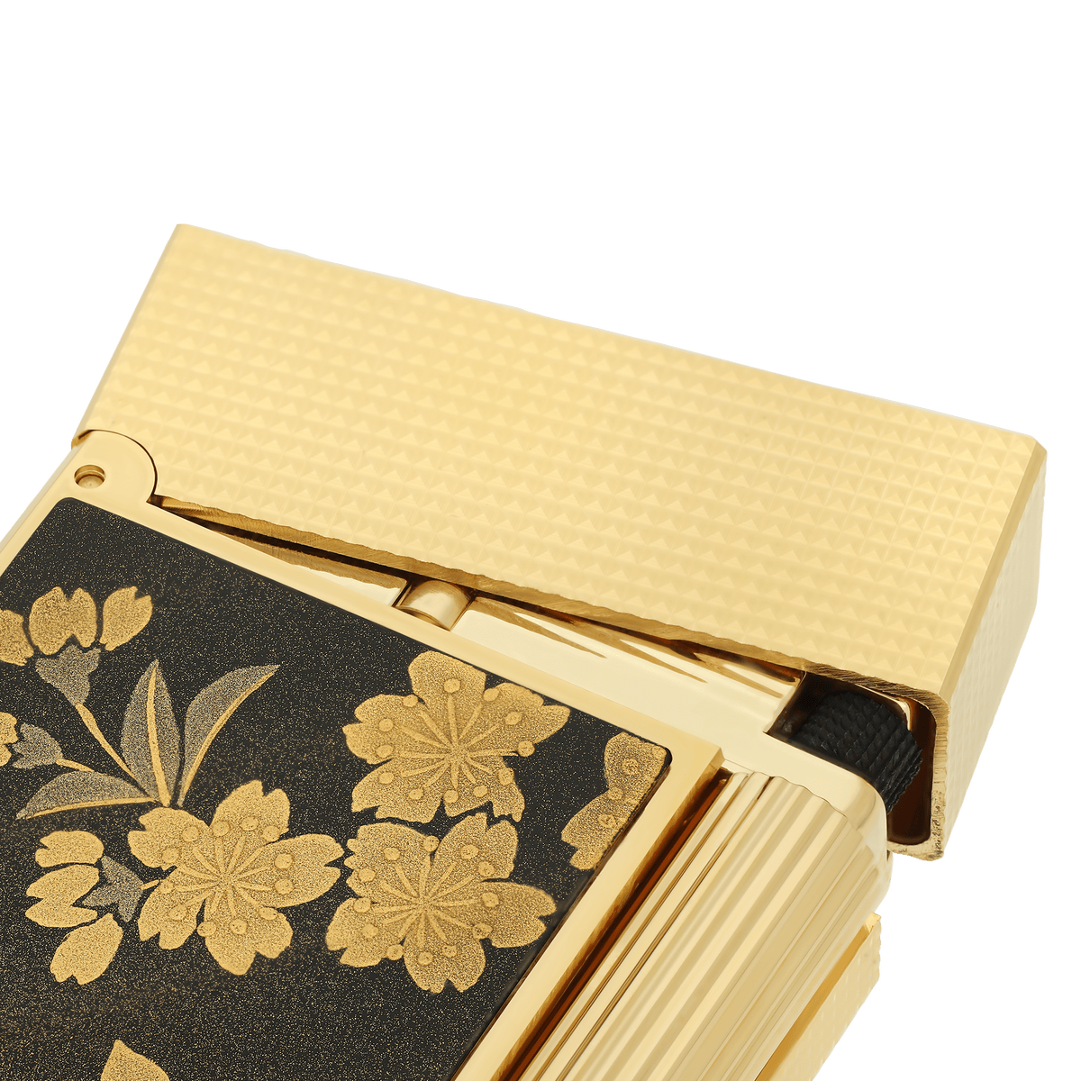 Lacquered lighter color_brown flame_double gaz - refill_grey - red 2 - S.T. Dupont United Kingdom