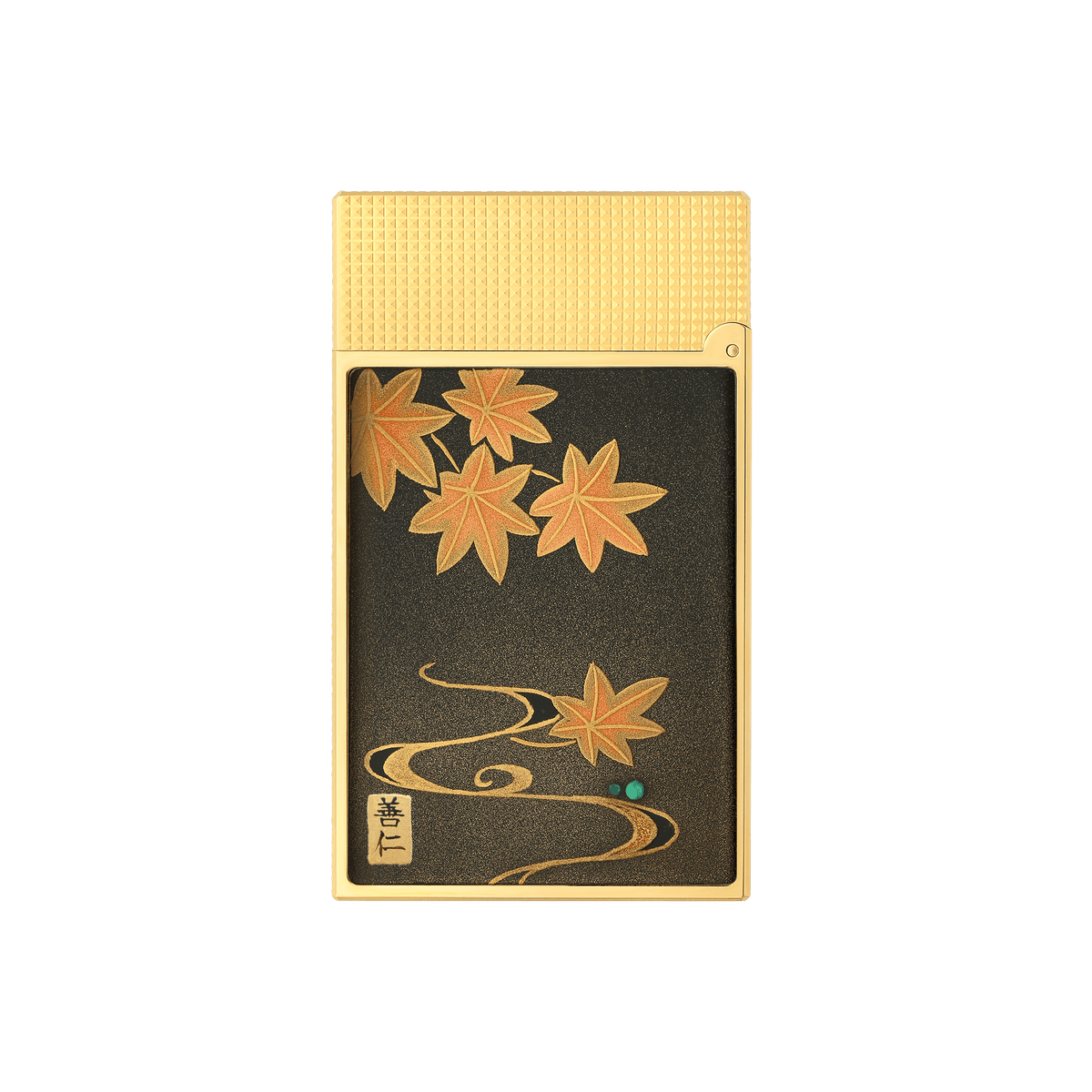 Lacquered lighter color_brown flame_double gaz - refill_grey - red 3 - S.T. Dupont United Kingdom