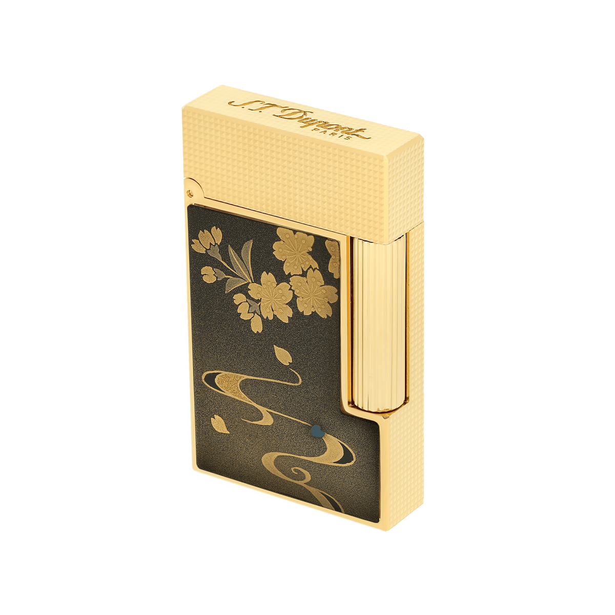 Lacquered lighter color_brown flame_double gaz - refill_grey - red 5 - S.T. Dupont United Kingdom
