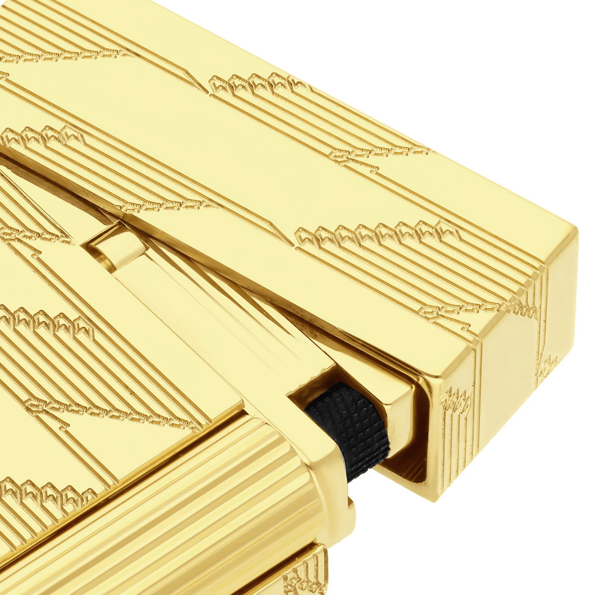 Guilloche Lighter art - of - fire Collection_Monogram color_golden 2 - S.T. Dupont United Kingdom