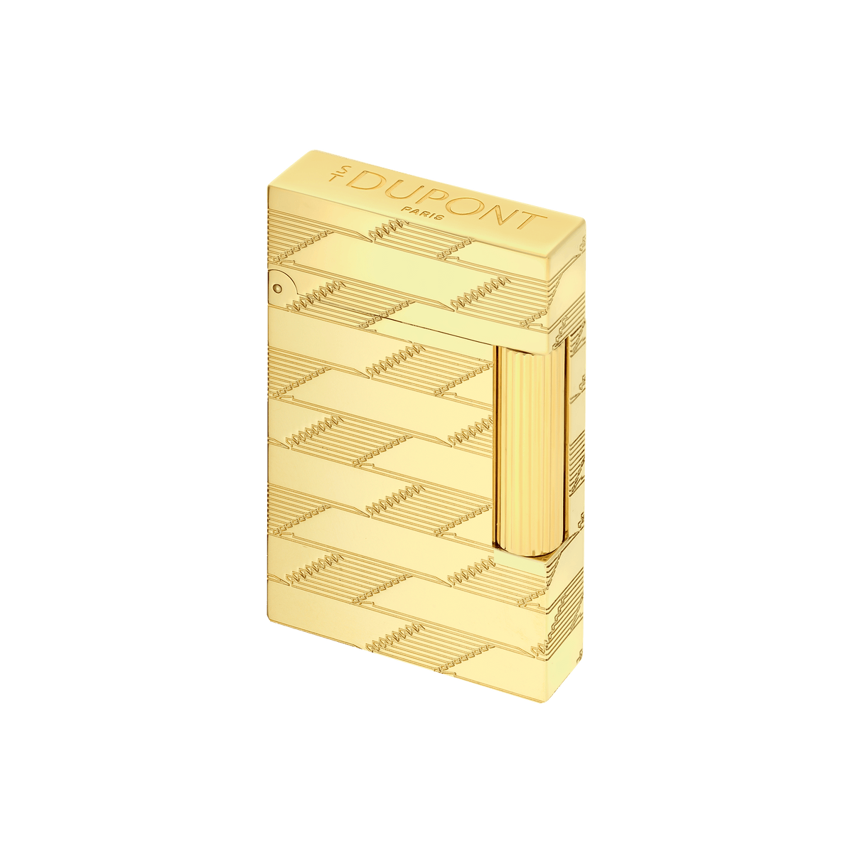 Guilloche Lighter art - of - fire Collection_Monogram color_golden 4 - S.T. Dupont United Kingdom