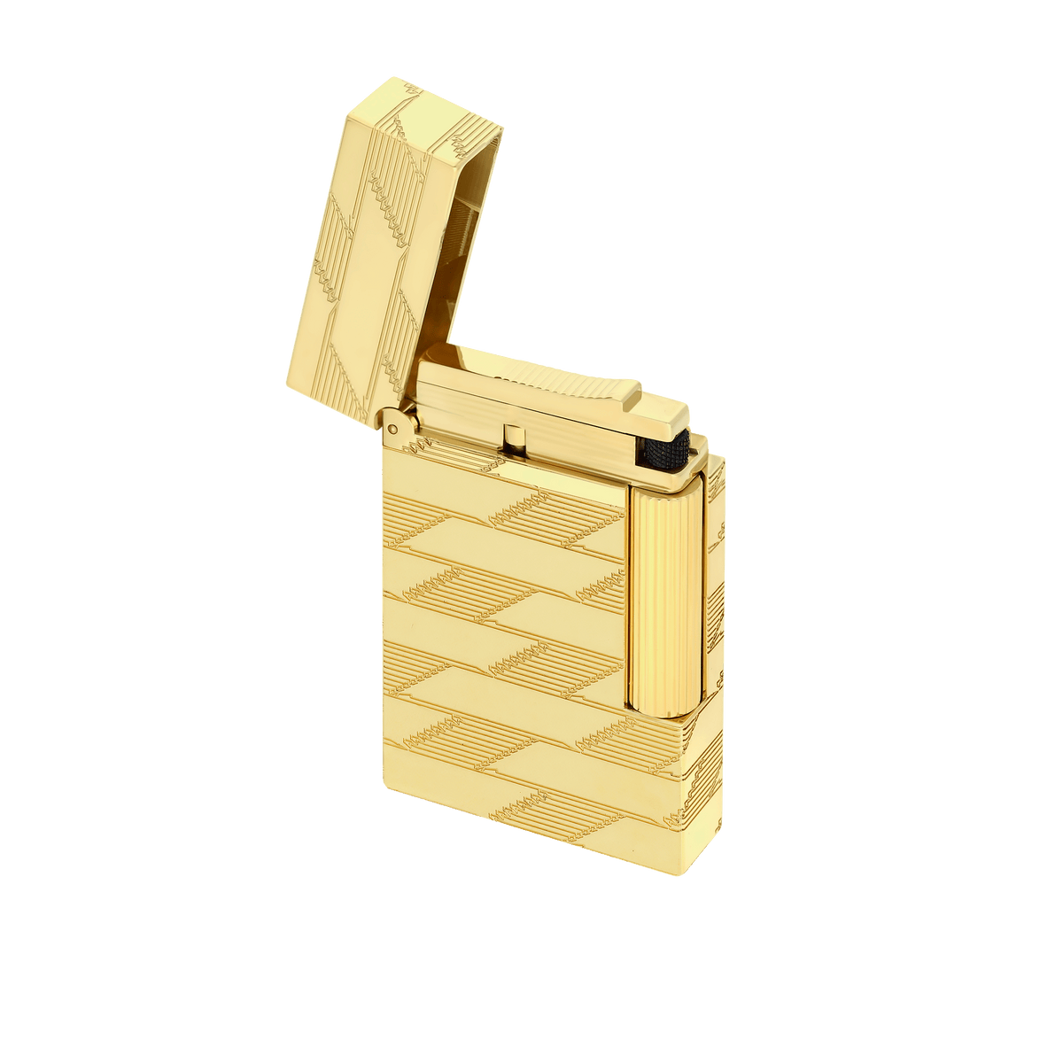 Guilloche Lighter art - of - fire Collection_Monogram color_golden 5 - S.T. Dupont United Kingdom