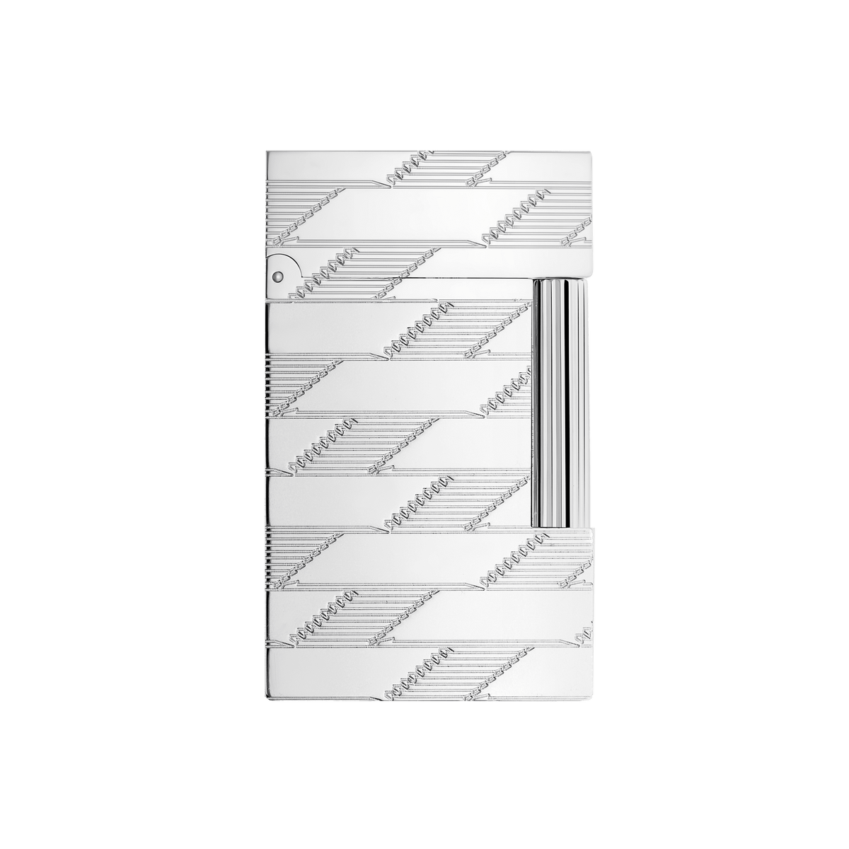 Guilloche Lighter Collection_Monogram color_silver corporate25 1 - S.T. Dupont United Kingdom