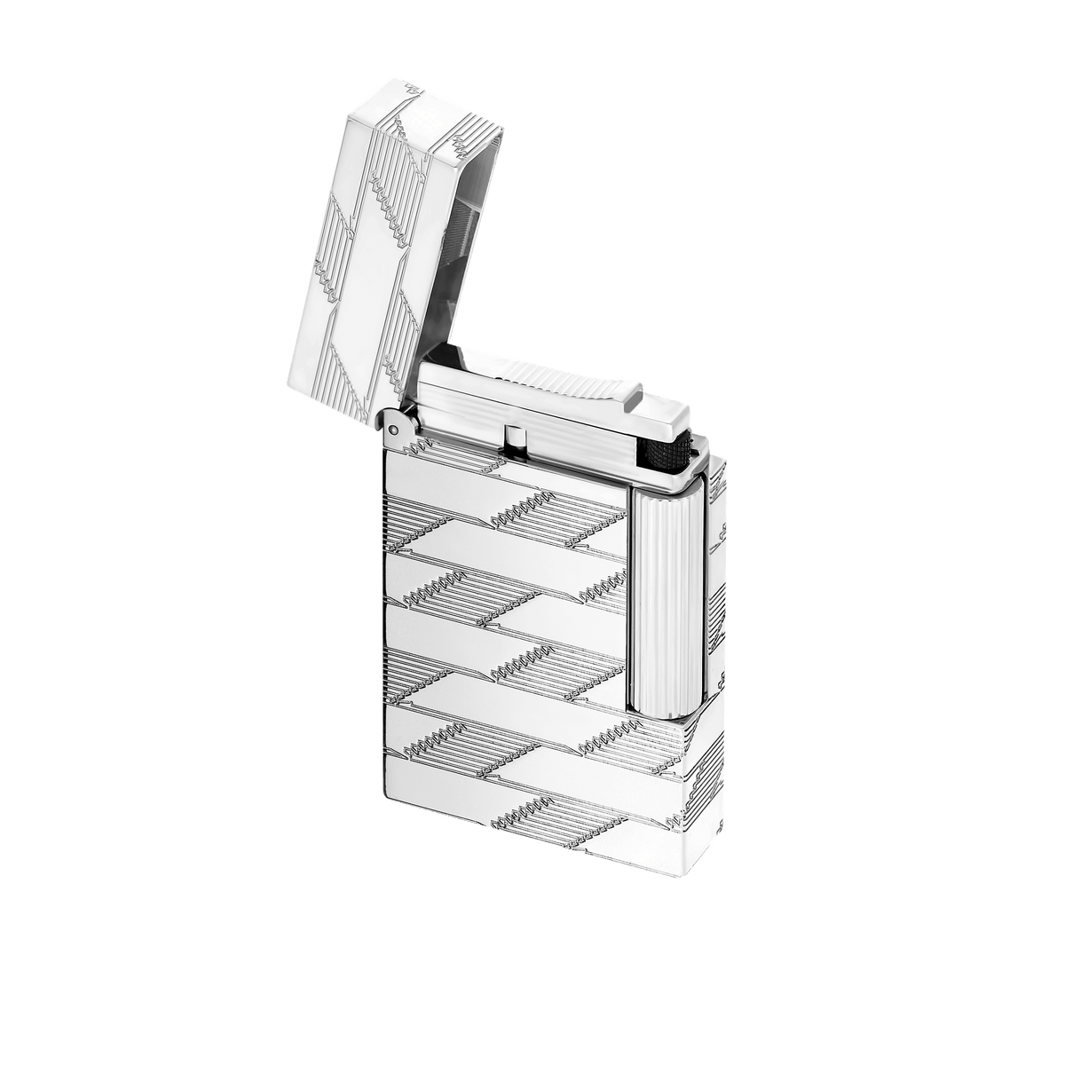Guilloche Lighter Collection_Monogram color_silver corporate25 5 - S.T. Dupont United Kingdom