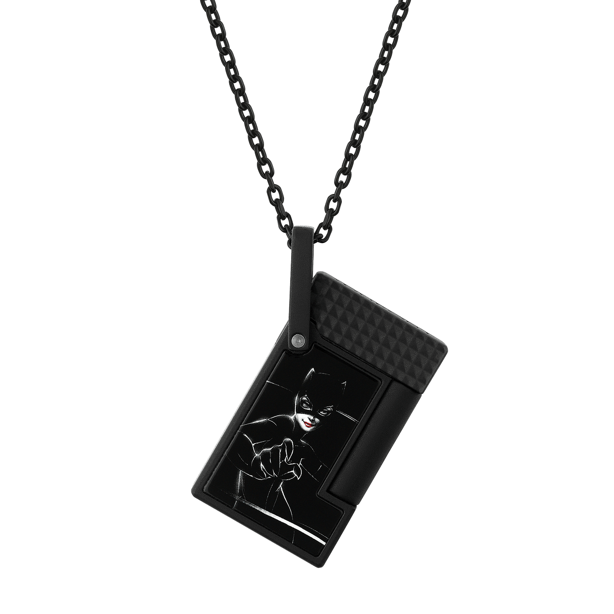 Lacquered lighter Collection_DC - comics collection_necklace color_black 3 - S.T. Dupont United Kingdom