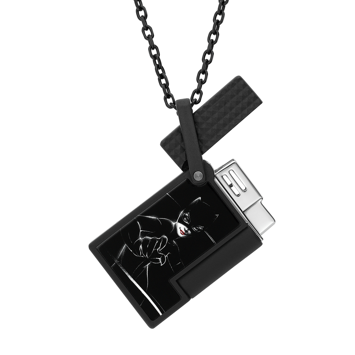 Lacquered lighter Collection_DC - comics collection_necklace color_black 1 - S.T. Dupont United Kingdom